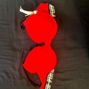 Red T-shirt bra